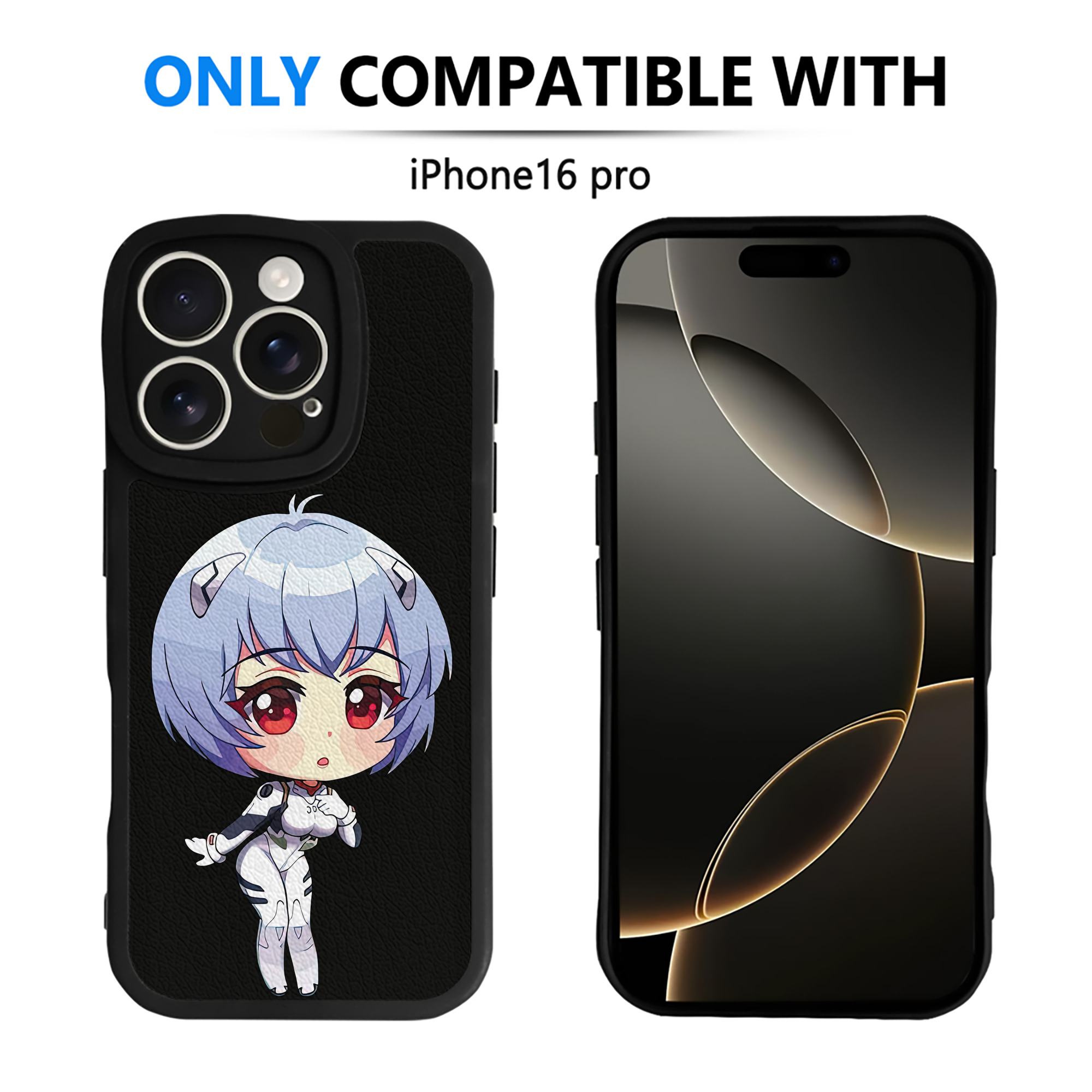 （画像用） EVA 新世紀エヴァンゲリオン 【iPhone 16シリーズ対応】シリコンスマホケース（レザー調） 材質：シリコン